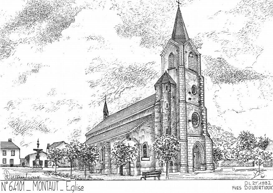 N 64101 - MONTAUT - église