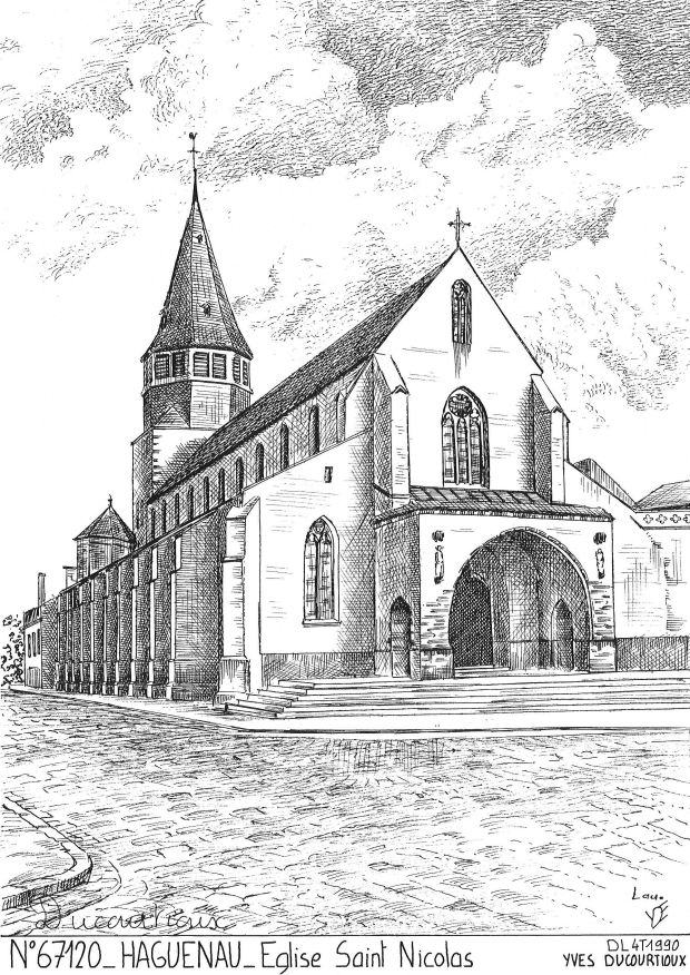 N 67120 - HAGUENAU - église st nicolas