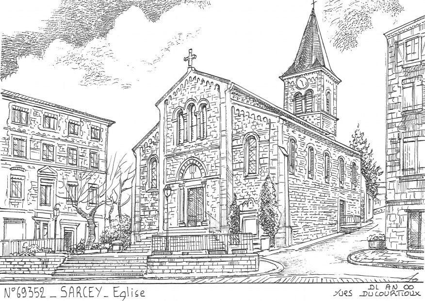 N 69352 - SARCEY - église