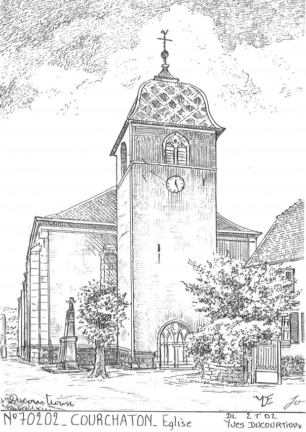 N 70202 - COURCHATON - église