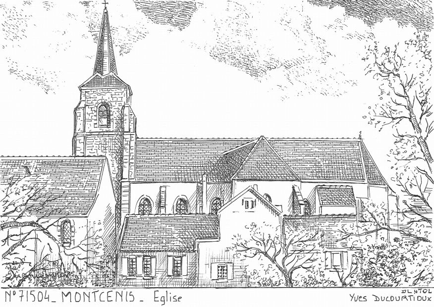 N 71504 - MONTCENIS - église