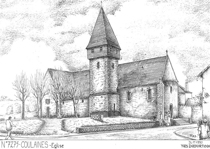 N 72075 - COULAINES - glise