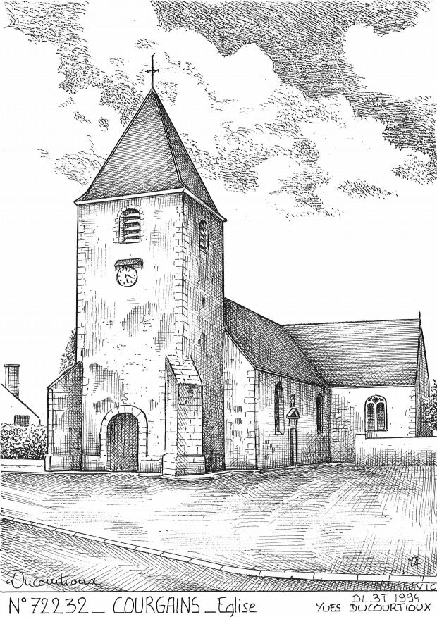 N 72232 - COURGAINS - glise