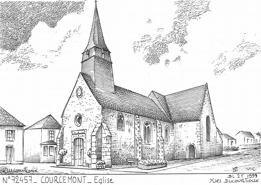 N 72457 - COURCEMONT - glise