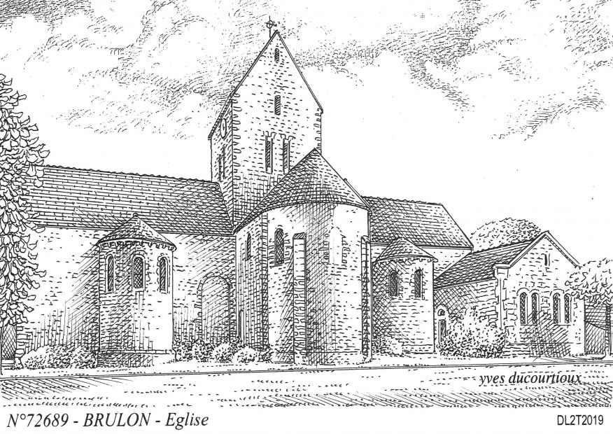 N 72689 - BRULON - église