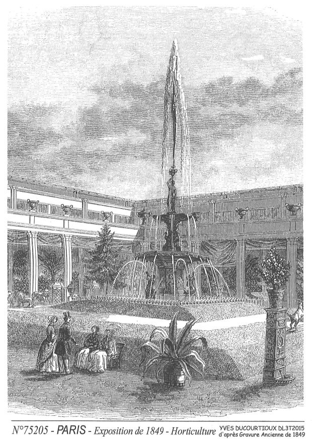 N 75205 - PARIS - exposition 1849  horticulture