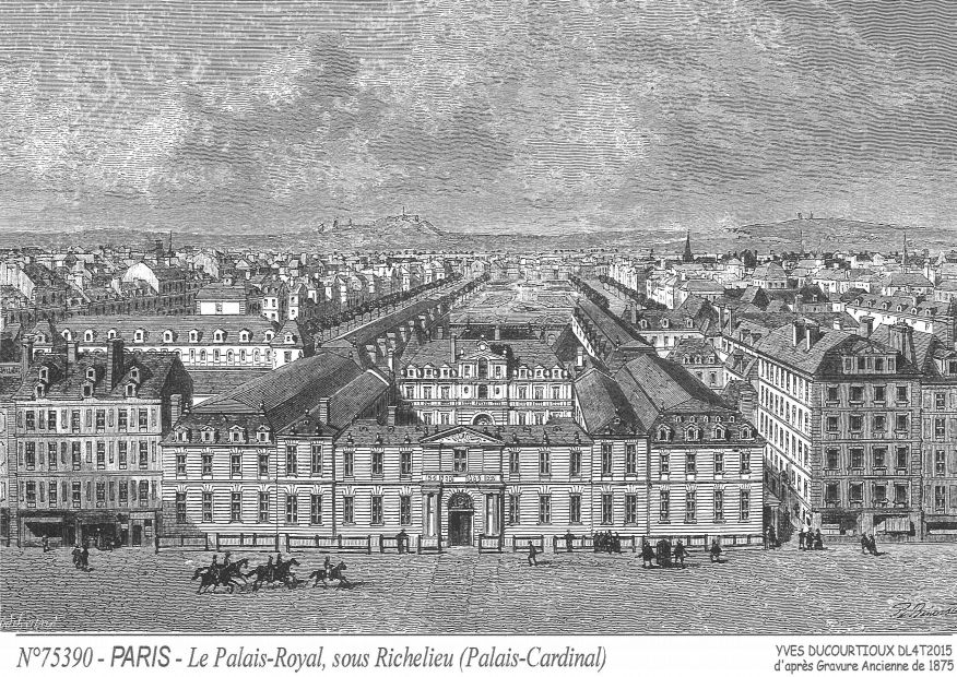 N 75390 - PARIS - le palais royal sous richelieu