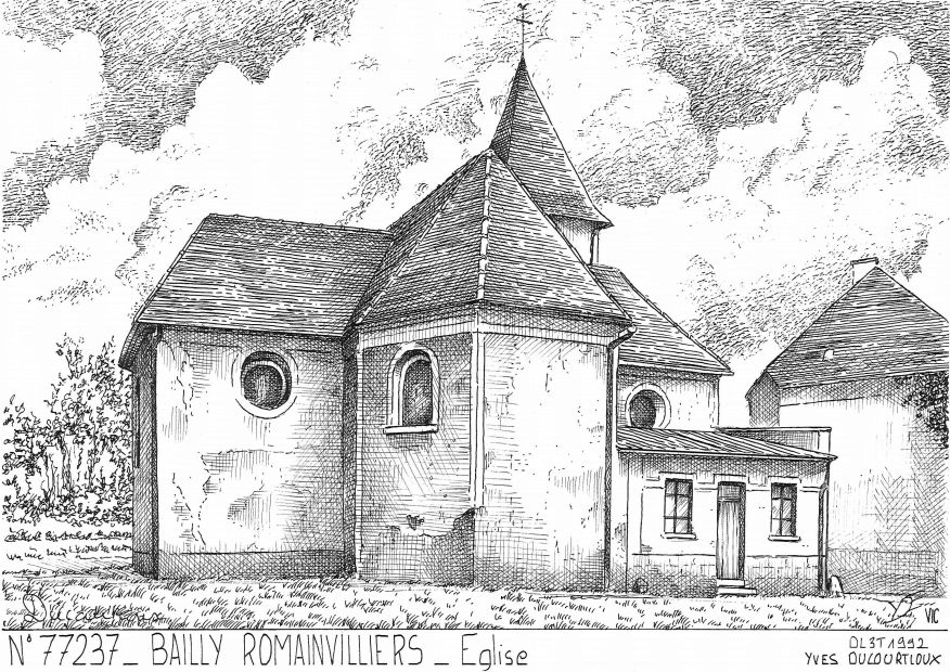 N 77237 - BAILLY ROMAINVILLIERS - �glise