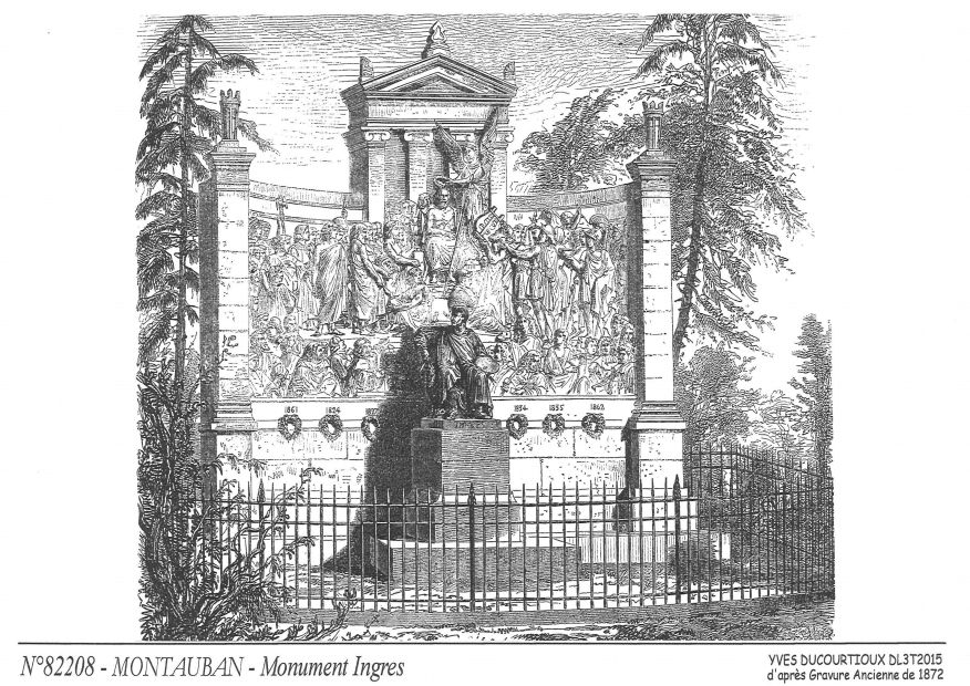 N 82208 - MONTAUBAN - monument ingres