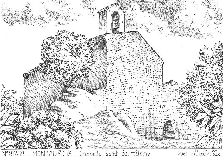 N 83219 - MONTAUROUX - chapelle st barthélémy