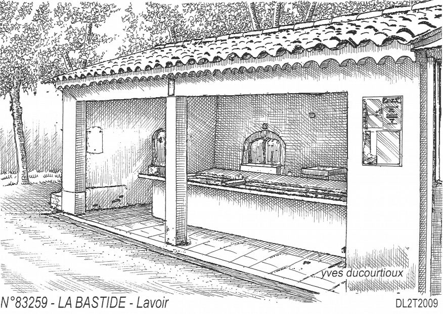 N 83259 - LA BASTIDE - lavoir