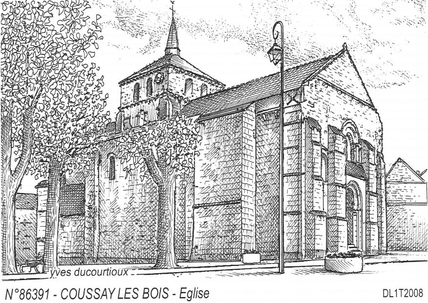 N 86391 - COUSSAY LES BOIS - glise