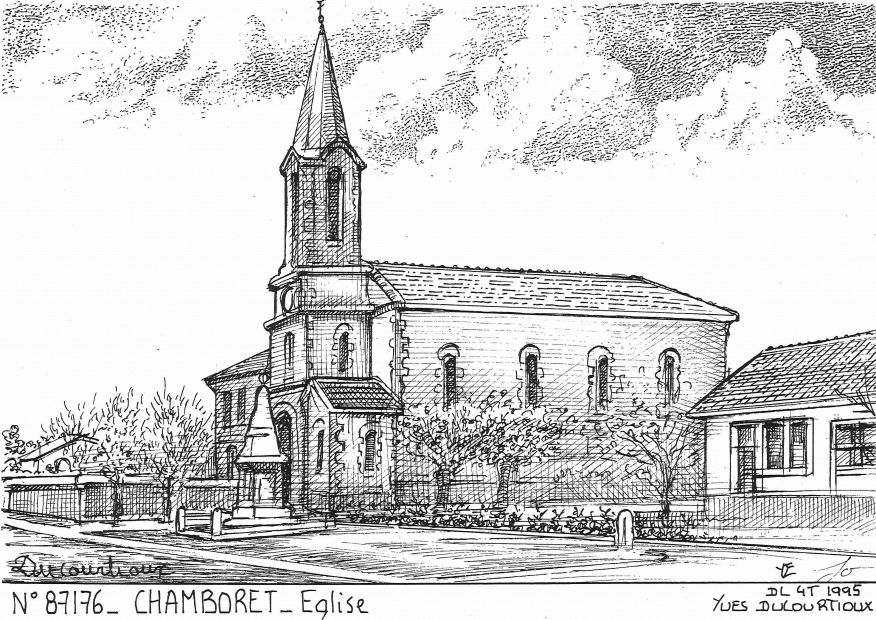 N 87176 - CHAMBORET - église