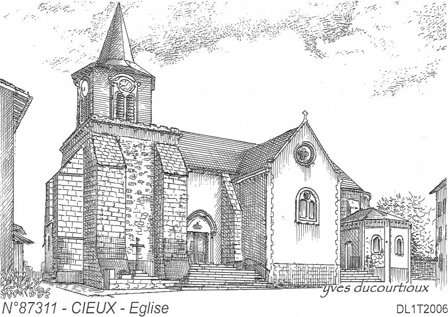 N 87311 - CIEUX - église