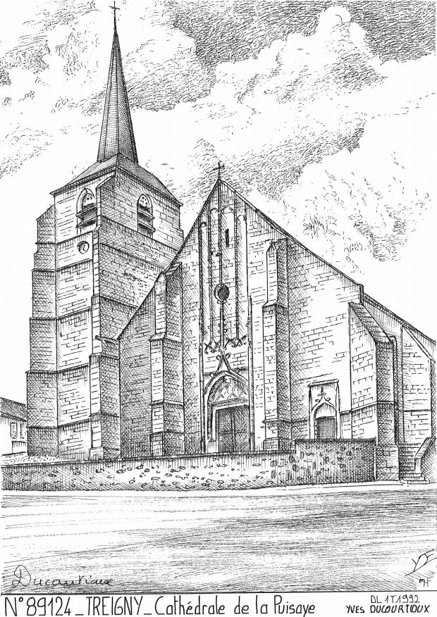 N 89124 - TREIGNY - cathédrale de la puisaye