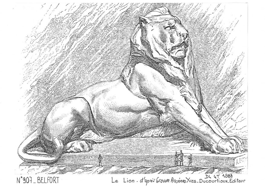 N 90007 - BELFORT - le lion <span class=