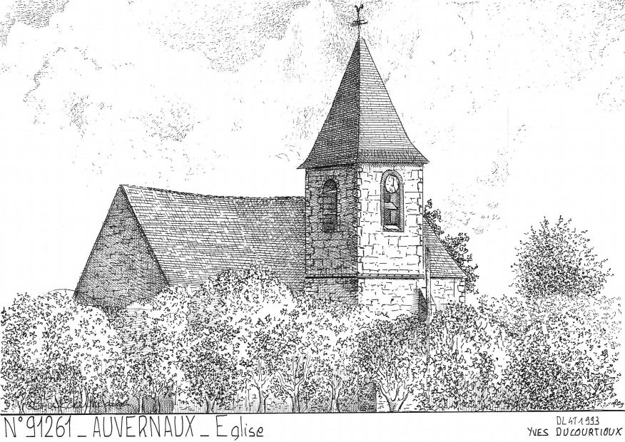 N 91261 - AUVERNAUX - église