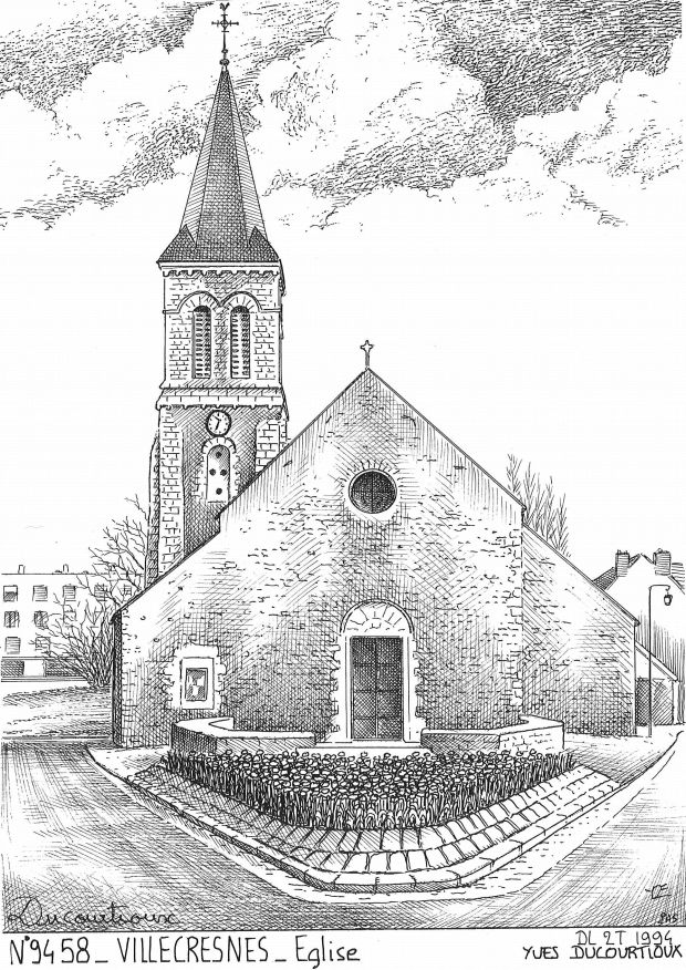 N 94058 - VILLECRESNES - église