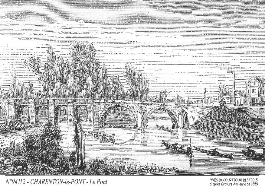 N 94112 - CHARENTON LE PONT - le pont <span class=