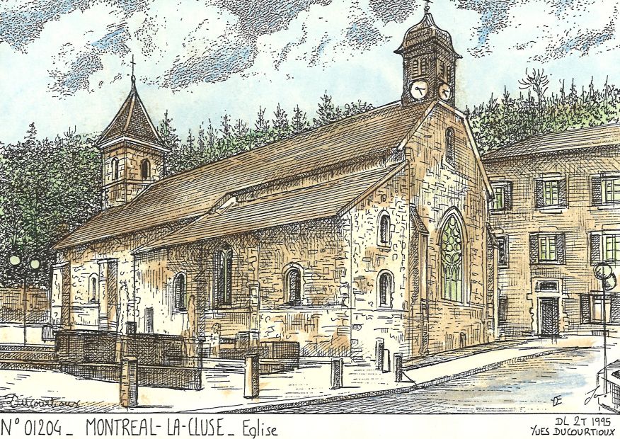 N 01204 - MONTREAL LA CLUSE - église