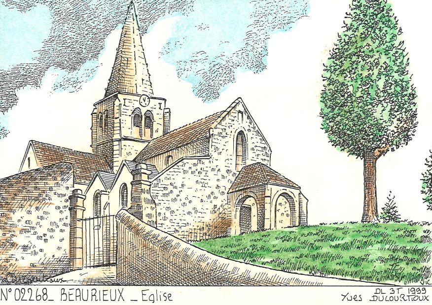 N 02268 - BEAURIEUX - glise