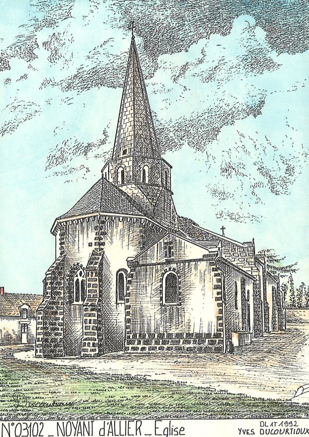 N 03102 - NOYANT D ALLIER - église