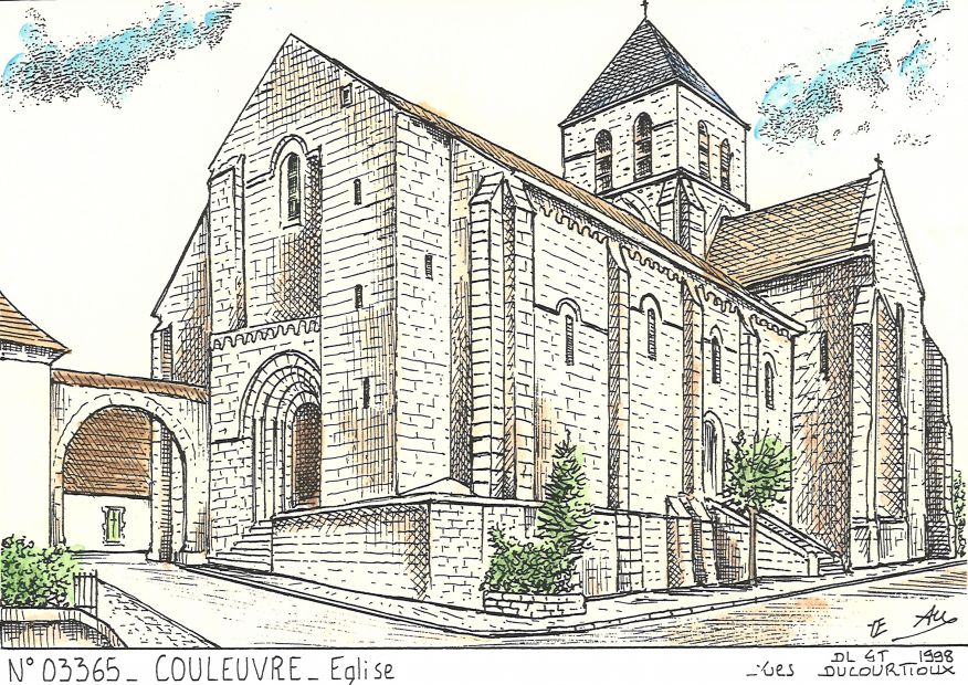 N 03365 - COULEUVRE - glise