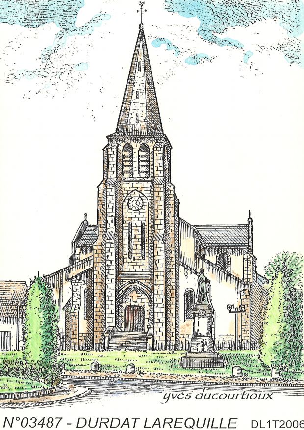 N 03487 - DURDAT LAREQUILLE - église de larequille