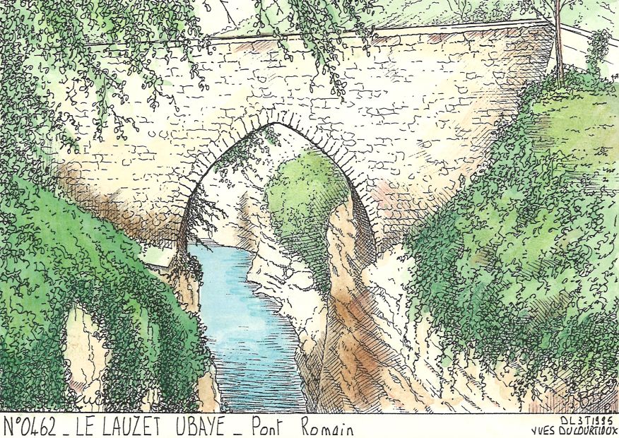N 04062 - LE LAUZET UBAYE - pont romain