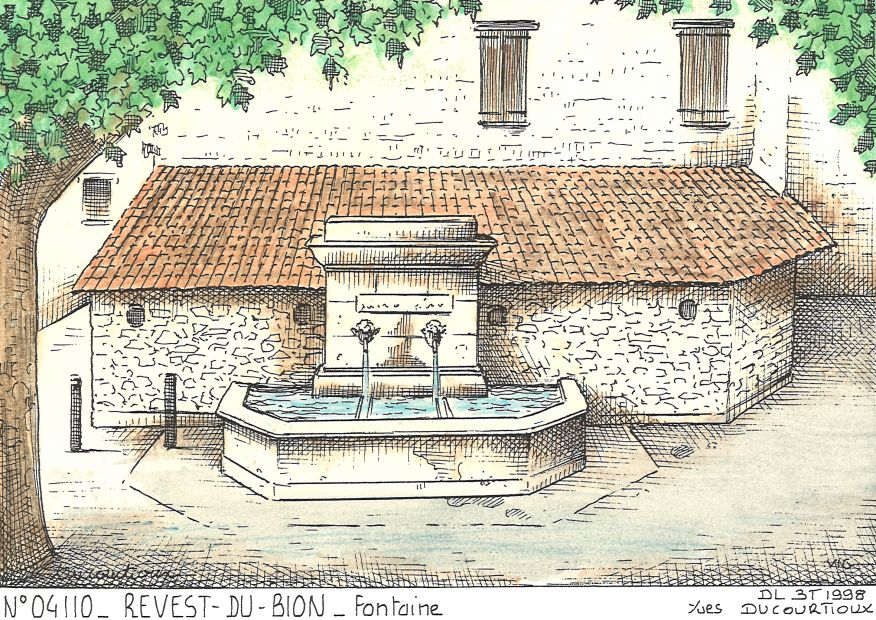 N 04110 - REVEST DU BION - fontaine