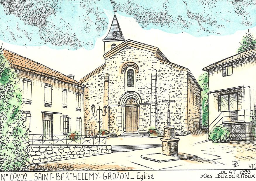 N 07202 - ST BARTHELEMY GROZON - église