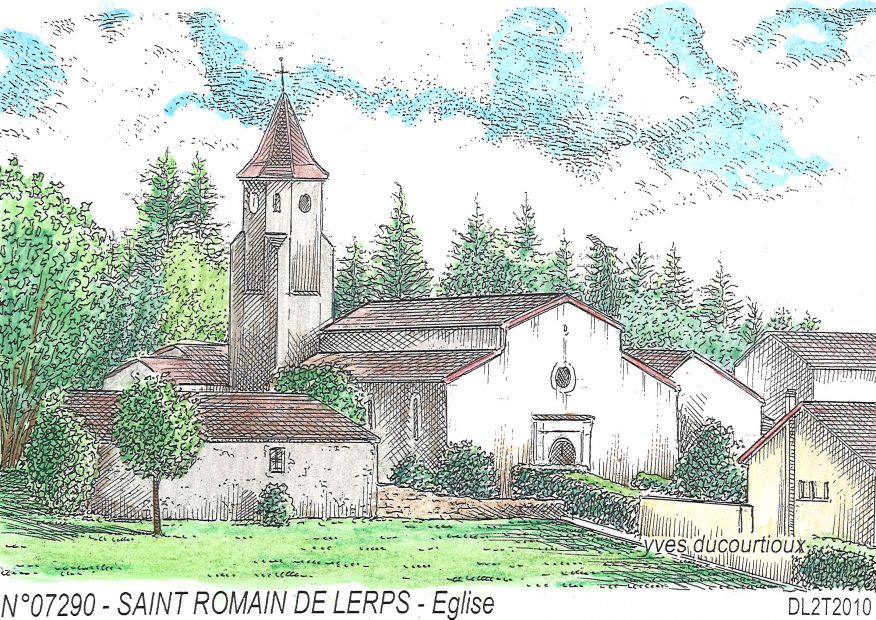N 07290 - ST ROMAIN DE LERPS - église