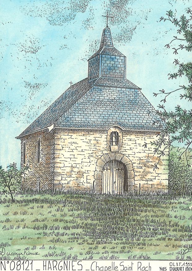 N 08121 - HARGNIES - chapelle st roch