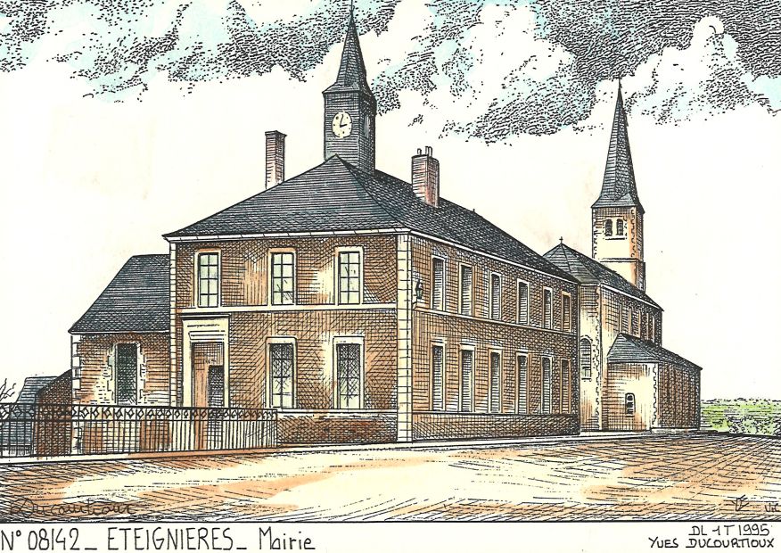 N 08142 - ETEIGNIERES - mairie