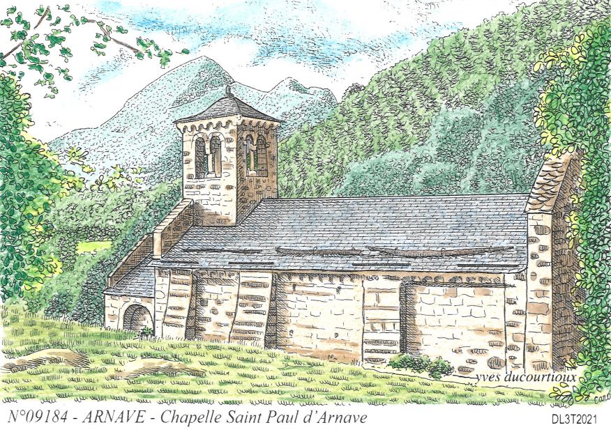 N 09184 - ARNAVE - chapelle st paul d arnave