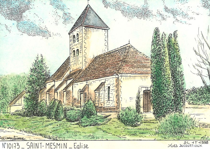 N 10173 - ST MESMIN - église