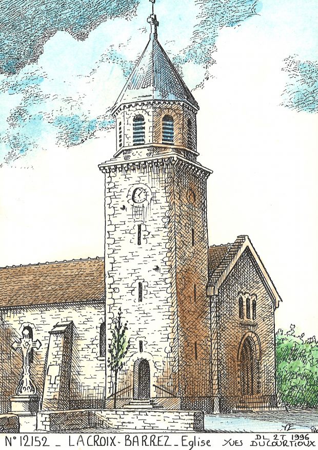 N 12152 - LACROIX BARREZ - église