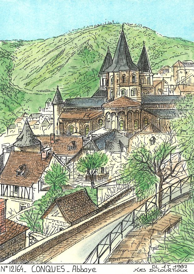 N 12164 - CONQUES - abbaye