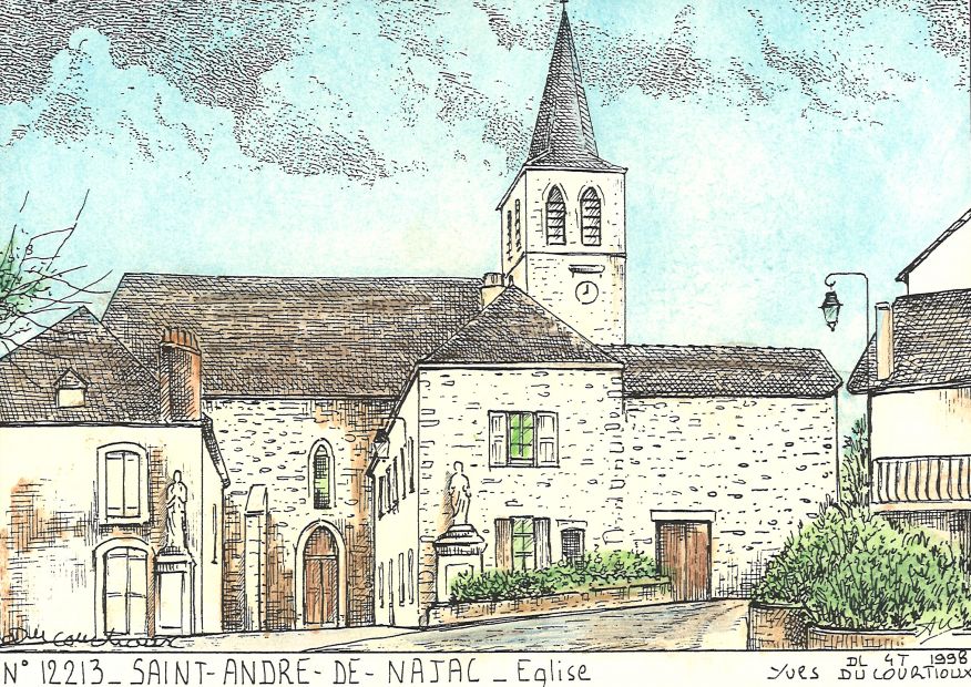 N 12213 - ST ANDRE DE NAJAC - église