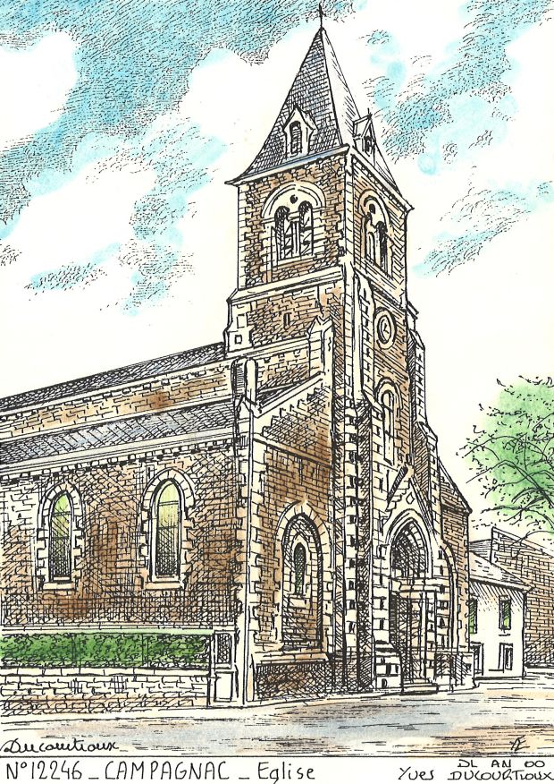 N 12246 - CAMPAGNAC - église