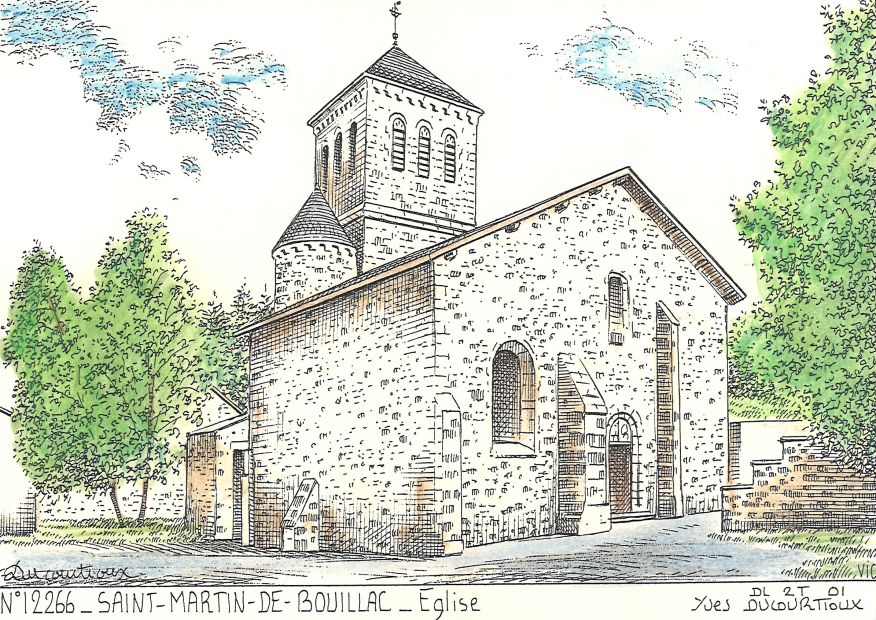 N 12266 - BOUILLAC - église de st martin