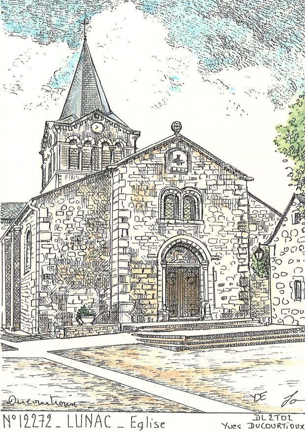 N 12272 - LUNAC - église