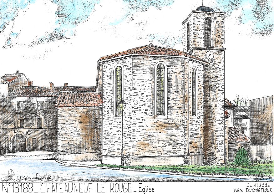 N 13188 - CHATEAUNEUF LE ROUGE - glise