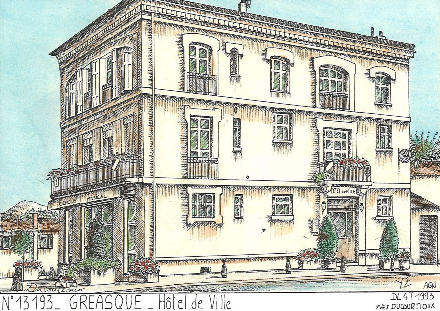 N 13193 - GREASQUE - hôtel de ville