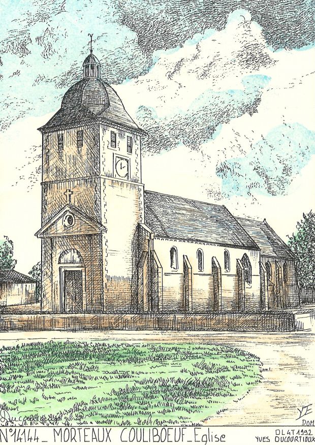N 14144 - MORTEAUX COULIBOEUF - église