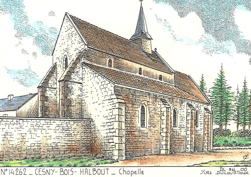 N 14262 - CESNY BOIS HALBOUT - chapelle