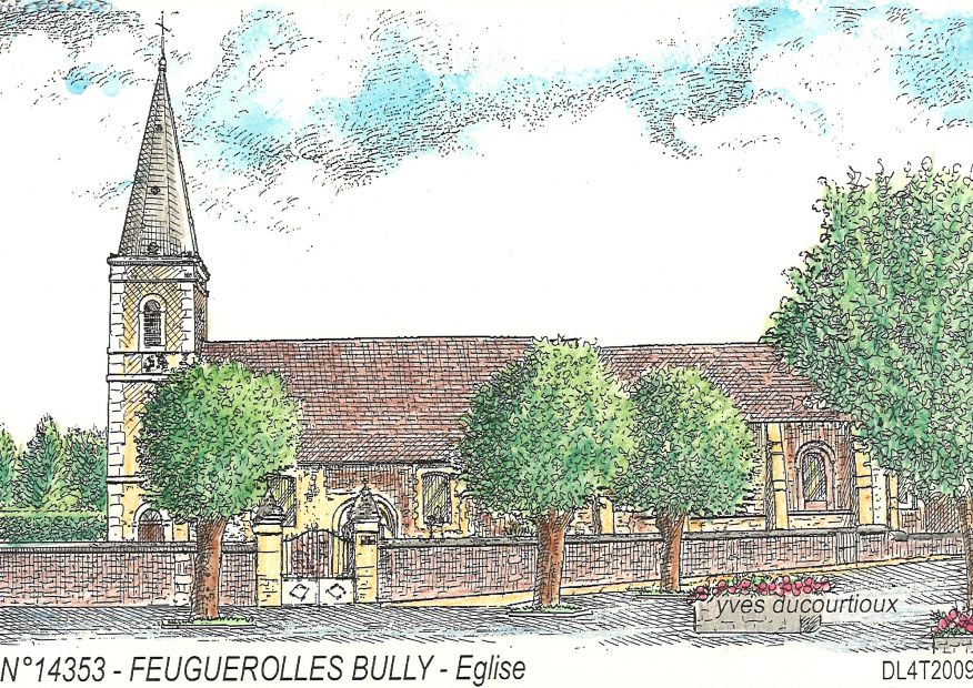 N 14353 - FEUGUEROLLES BULLY - église