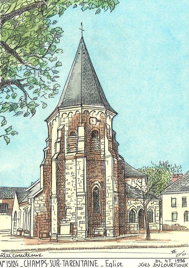 N 15124 - CHAMPS SUR TARENTAINE - église