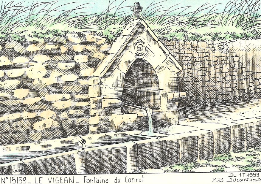 N 15159 - LE VIGEAN - fontaine du conrut