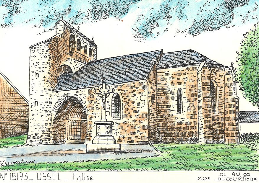 N 15173 - USSEL - église